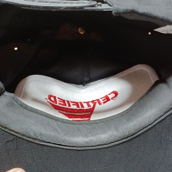 Vtg CERTIFIED Embroidered Black Baseball Cap Hat SnapBack Adult Size - Picture 6 of 6